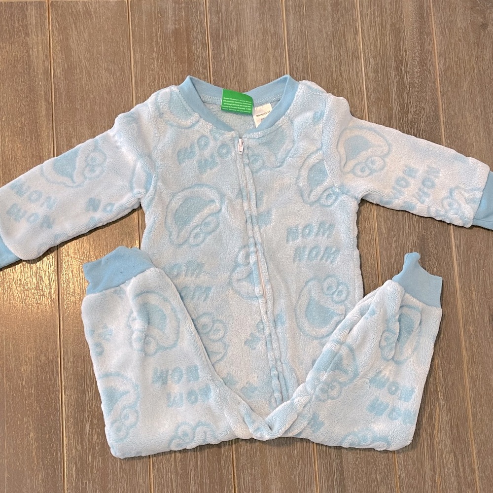 SOFT COOKIE MONSTER ONSIE (2t)